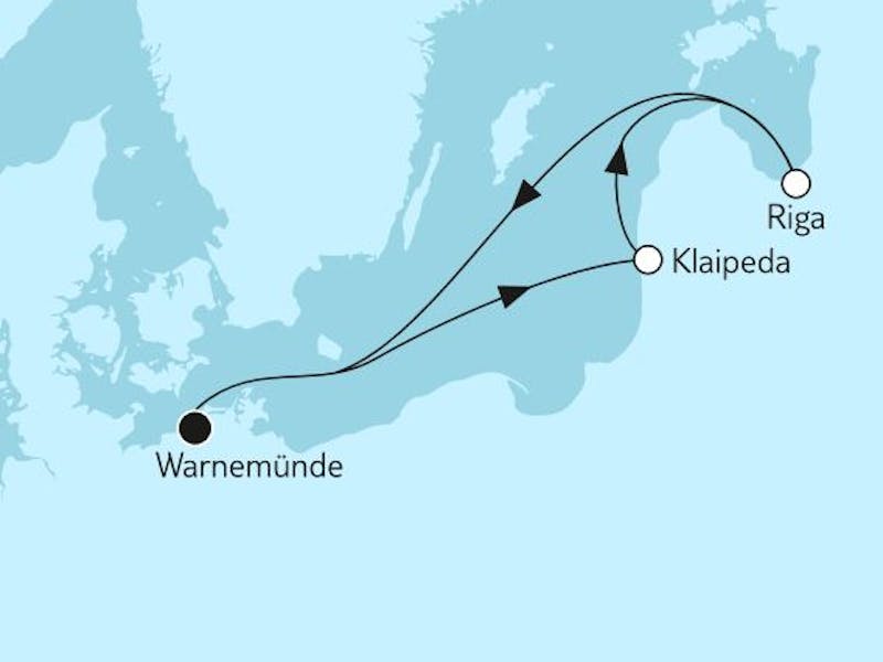Kurzreise mit Klaipeda & Riga