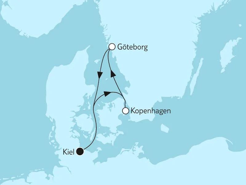 Kurzreise mit Kopenhagen & Göteborg