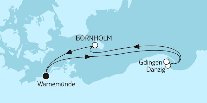 Ostsee mit Bornholm