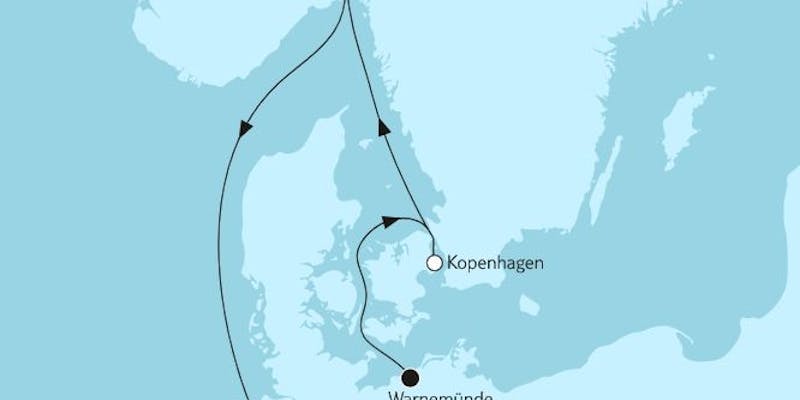 Nordeuropa mit Kopenhagen