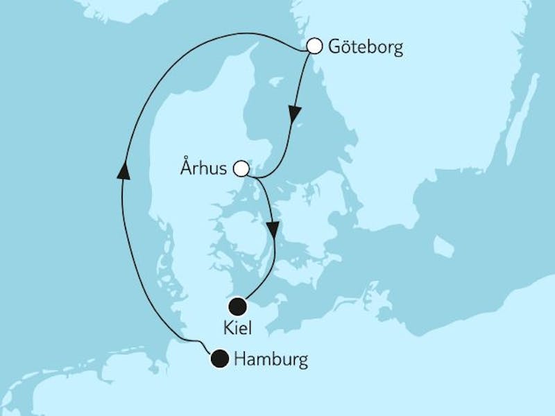 Nordeuropa mit Göteborg