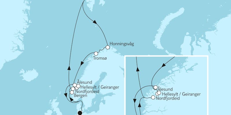 Norwegen mit Spitzbergen  & Nordfjordeid