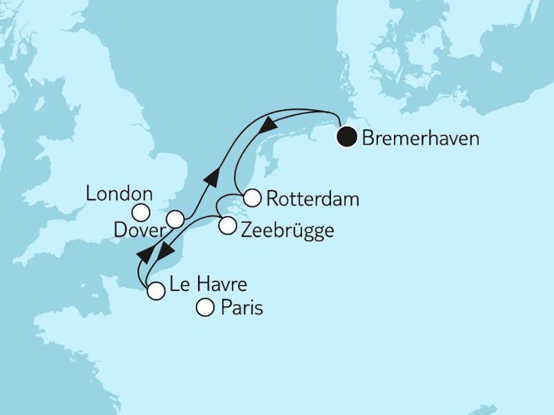 Westeuropa mit Rotterdam