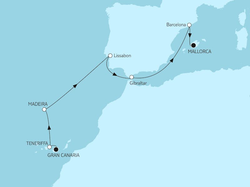 Gran Canaria bis Mallorca - Weihnachtsreise