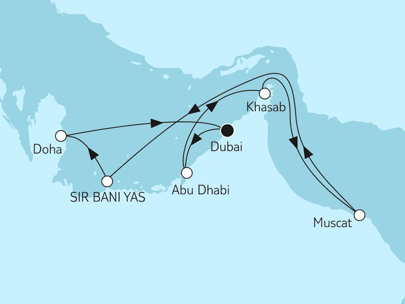 Dubai mit Oman & Sir Bani Yas - Silvesterreise