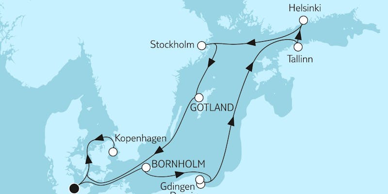 Ostsee mit Helsinki & Stockholm